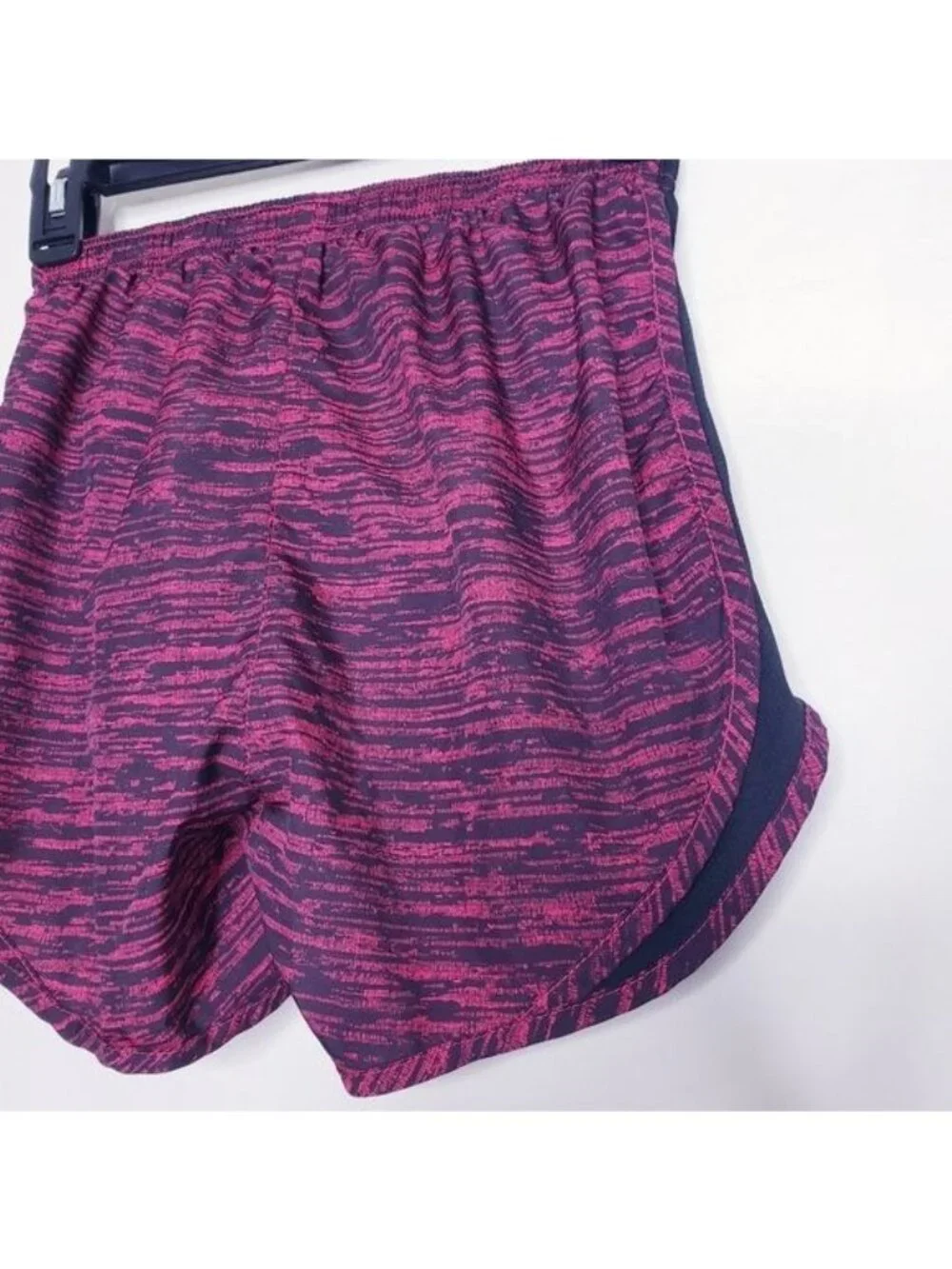 Nike Pink & Black Static Print Athletic Pull On Running Shorts Women's Size XS